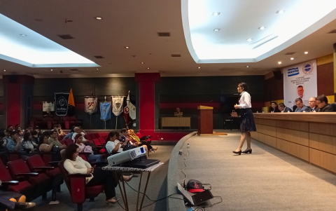 En el concurso intercolegial se calificaron aspectos como presentación, fluidez, mímica, dicción, vocablo y coherencia.
