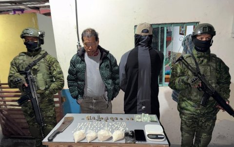 Alias el Viejo fue detenido por militares en la Lucha de Los Pobres, en el sur de Quito.