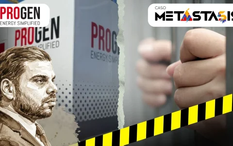 Eduardo Mauricio Lascano Holmes, identificado por Mayra Salazar como alias Barbón Chiquito en el caso Metástasis, actualmente integra el equipo jurídico de Celec en el caso Progen.