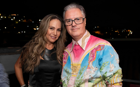 María Isabel Gudiño y Edgardo Falconí.