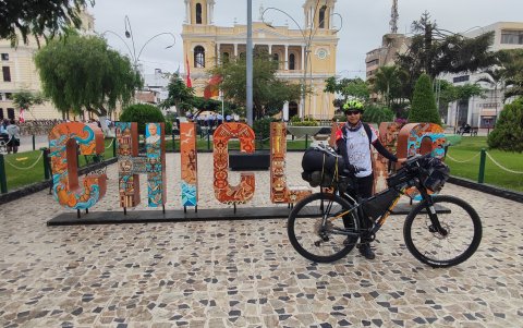 Chiclayo, en Perú, fue una de las ciudades por las que ha pasado el ciclista ecuatoriano.