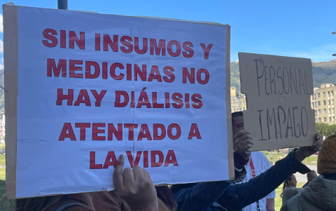 Pacientes renales exigen garantías para acceder a sus tratamientos y medicinas.
