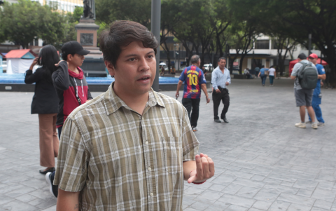 A sus 31 años, Bryan Manzaba visualiza una ciudad que, dentro de 20 o 30 años, tenga ciudadanos capacitados en temas tecnológicos para tener un