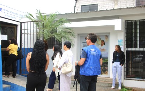En la Fiscalía de Manglaralto en donde se inició la investigación, la tarde del martes se entregó la documentación para el retiro del cuerpo