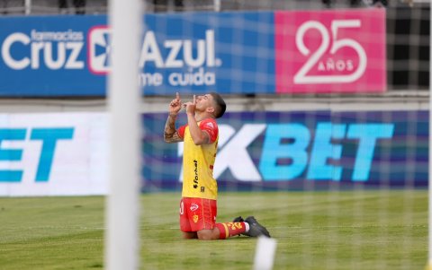 Braian Oyola marcó el gol de Aucas.