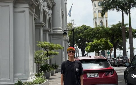 Shin Hyun-joon, recordado por su participación en Escalera al cielo, aprovechó su visita a Ecuador para conocer Guayaquil.