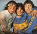 Gatti (i) junto a Diego Armando Maradona.