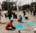 Estudiantes, artistas y gestores culturales participaron en la elaboración de los murales que transforman la fachada del Terminal Terrestre de Ingahurco.