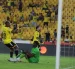 Darío Benedetto celebró el gol del empate de Barcelona SC ante Guayaquil City.