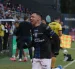 Matías Perelló festeja su gol en la goleada 3-0 ante Independiente del Valle.