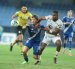 Luca Klimowicz (i) no pudo anotar en el duelo entre Emelec y Mushuc Runa, por la fecha 21 de la LigaPro.