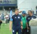 La cara del entrenador Cristian Nasuti lo dice todo, preocupa la situación del Bombillo.