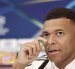 El delantero francés del Real Madrid Kylian Mbappe durante la rueda de prensa.