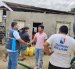 Los pobladores esperaron a los tanqueros para abastecerse del agua potable