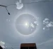 El halo solar visto desde el estadio del Aucas, este 24 de septiembre de 2026.