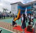 Juramento de la bandera en el colegio Liceo Panamericano Centenario