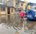 En ciudadelas como Sauces 6, las calles han quedado completamente inundadas.