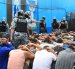 Grupo de Operaciones Especiales (GOES) custodiando a presos de la cárcel de Huánuco durante una requisa como medida contra las organizaciones criminales