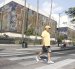 El Museo Municipal de Guayaquil presenta en su fachada una obra pictórica de Jorge Swett.
