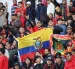 La hinchada del Deportivo Cuenca esta de fiesta con su equipo por los buenos resultados.