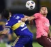 Mario Pineida jugador del Barcelona SC en el 2021 en el empate 0-0 con Boca Juniors.