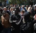 Colectivos antirracistas y de migrantes de Madrid se concentran en la plaza de Lavapiés.