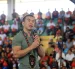 El presidente Daniel Noboa participó en el encuentro de nacionalidades amazónicas en Puyo, Pastaza, el viernes 17 de abril.