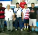 Carlos Kaiser primero a la derecha, en unas de las ultimas reuniones con exjugadores de Emelec.