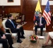 Archivo. Reunión entre delegados de Estados Unidos, entre ellos Marco Rubio, y Daniel Noboa, junto a la canciller Gabriela Sommerfeld.