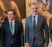 Pabel Muñoz con los alcaldes de Bogotá, Madrid y Barcelona.