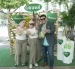 María Fernanda González, María del Cisne Bologna y Raphael Vintimilla.