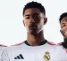 Kylian Mbappé, Jude Bellingham y Vinícius Júnior posan con la nueva camiseta del Real Madrid para la temporada 2026/2027.