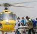 El guía nepalí del Everest, Hillary Dawa Sherpa, es trasladado en helicóptero al hospital HAMS en Katmandú, Nepal, el 4 de junio de 2026.