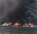 Incendio en el puerto de Manta dejó dos heridos y afectó ocho embarcaciones.