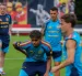 Lamine Yamal (c) se recupera de una lesión y es duda para el debut mundialista de España ante Cabo Verde.