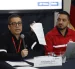 El gerente del Metro, Juan Carlos Parra, y Bruno León, gerente de Operaciones, presentaron informes técnicos para responder cuestionamientos sobre el funcionamiento del metro.