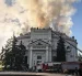 Daños provocados por el ataque ucraniano en el edificio del museo y monumento a la Defensa de Sebastopol de 1854-1855.