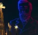 El rostro de Gaudí ilumina el cielo de Barcelona