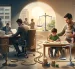 Una representación visual que contrasta el modelo de trabajo tradicional con la integración de la vida familiar
