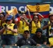Aficionados animan su equipo este domingo, previo a un partido del grupo E del Mundial de la FIFA 2026 entre Costa de Marfil y Ecuador