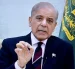 El primer ministro de Pakistán, Shehbaz Sharif, durante una alocución, en Peshawar.