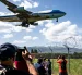 El Air Force One, en el que viaja el presidente de EE.UU., Donald Trump, aterriza en el aeropuerto de Ginebra para la cumbre del G7 de Evian, en Ginebra (Suiza), el 15 de junio de 2026.