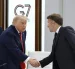 El presidente de EE.UU., Donald J. Trump (i) y el presidente francés, Emmanuel Macron (d) durante la cumbre del G7 en Evian-les-Bains, Francia, el 17 de junio de 2026.