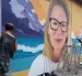 Tres artistas pintaron un mural en homenaje a la activista anticorrupción, Monika Silva, quien fue hallada sin vida en Santa Elena.