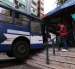 La parada de la Biblioteca Municipal resultó afectada tras el impacto del articulado de la Metrovía.