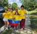 Integrantes de la familia ecuatoriana durante su viaje de 16 horas por carretera hacia el Mundial 2026.