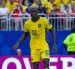 Moisés Caicedo durante el partido ante Curazao.