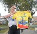 Ana María Torres, del Best PC Ecuador, con la licra de campeona nacional que lucirá durante toda la temporada 2026