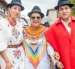 Lourdes Tibán junto con Kaya y Ayan, falta su hija menor, Sanny.
