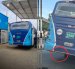 ATM inmoviliza bus denunciado por circular con una sola llanta.
